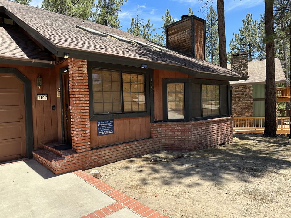 Front view of home.  