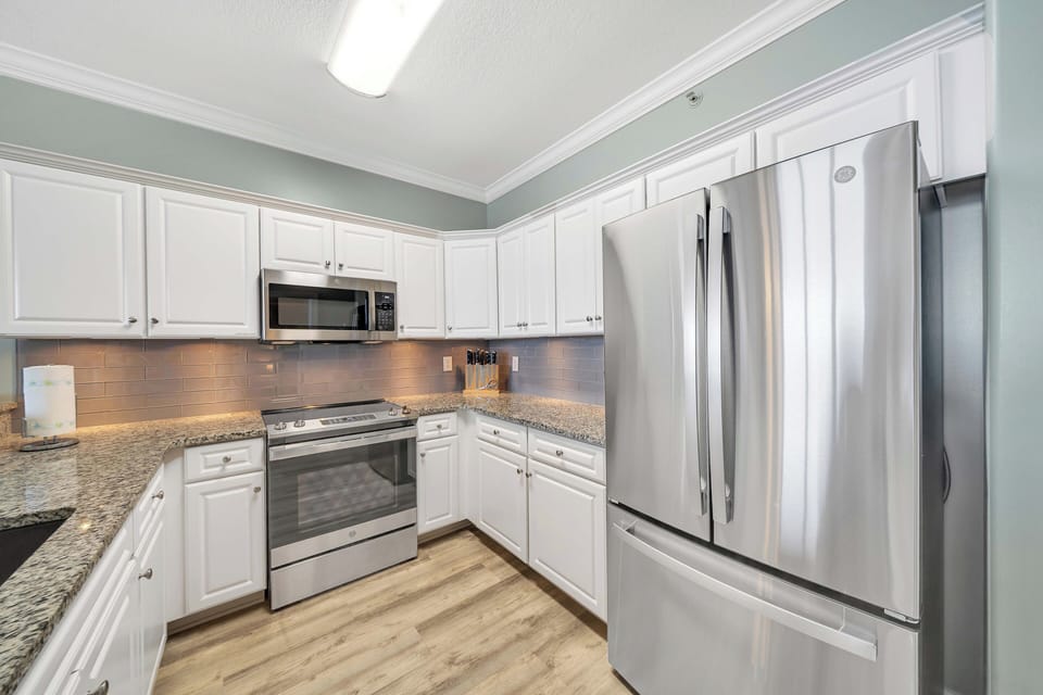 All new stainless steel appliances updated in 2024.