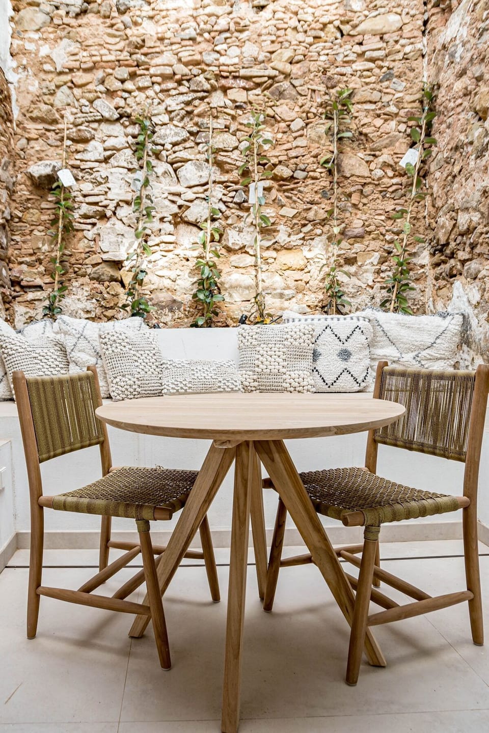 Cozy stylish terrace, outdoor area, relax area
