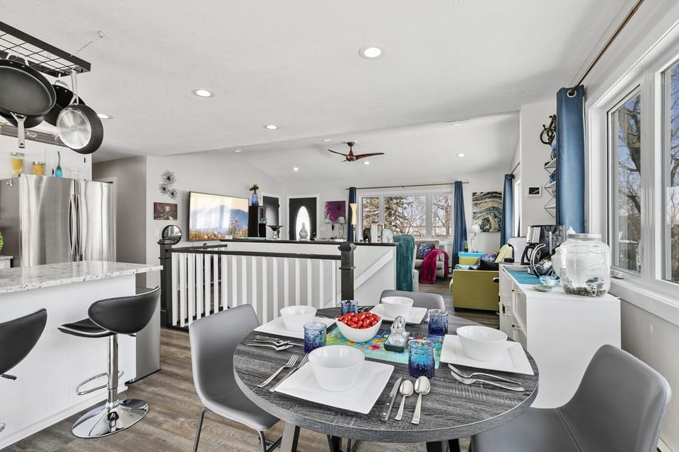 Open floor plan is perfect for entertaining