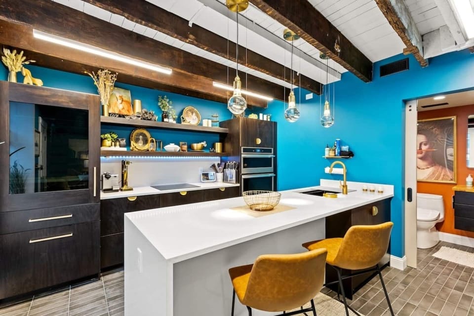 Cook at home with a fully equipped kitchen