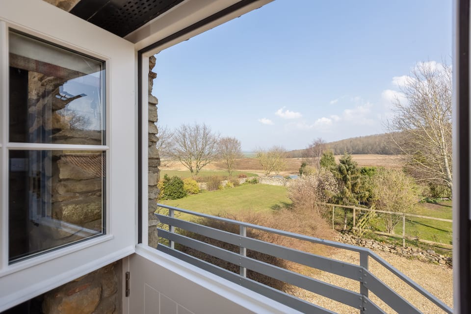 View from kitchen door and balcony 
