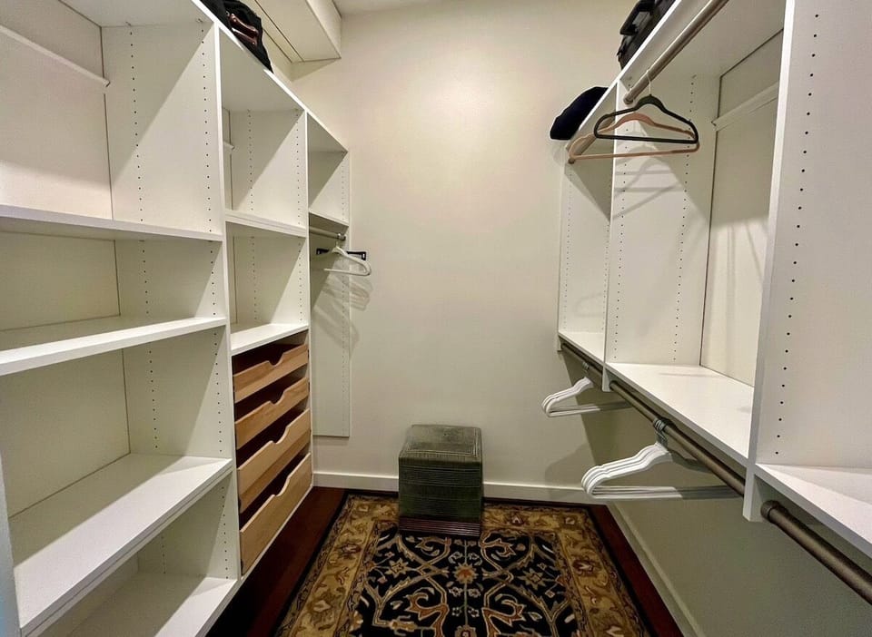 Primary walk-in closet