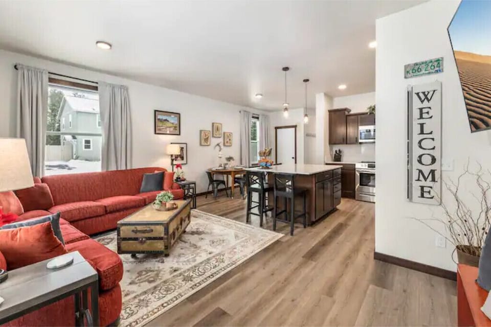 Open floor plan with a comfortable flow.