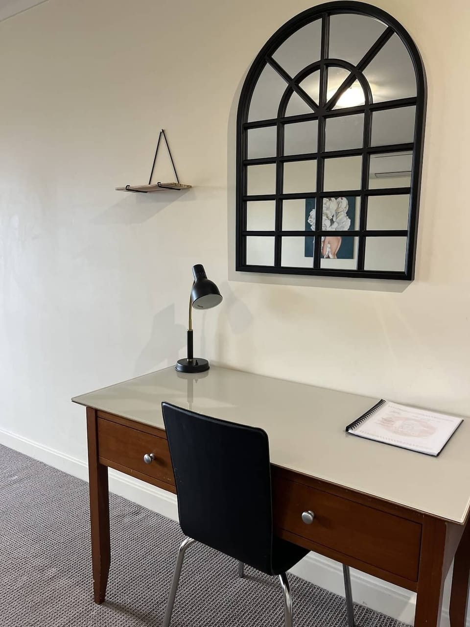Maximize your productivity at the dedicated office desk and workstation area, perfect for remote work or planning your local adventures.