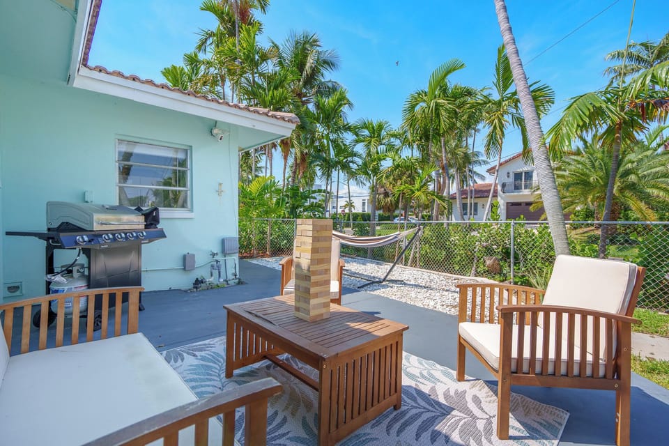 Outdoor haven for peaceful coffee in the morning!