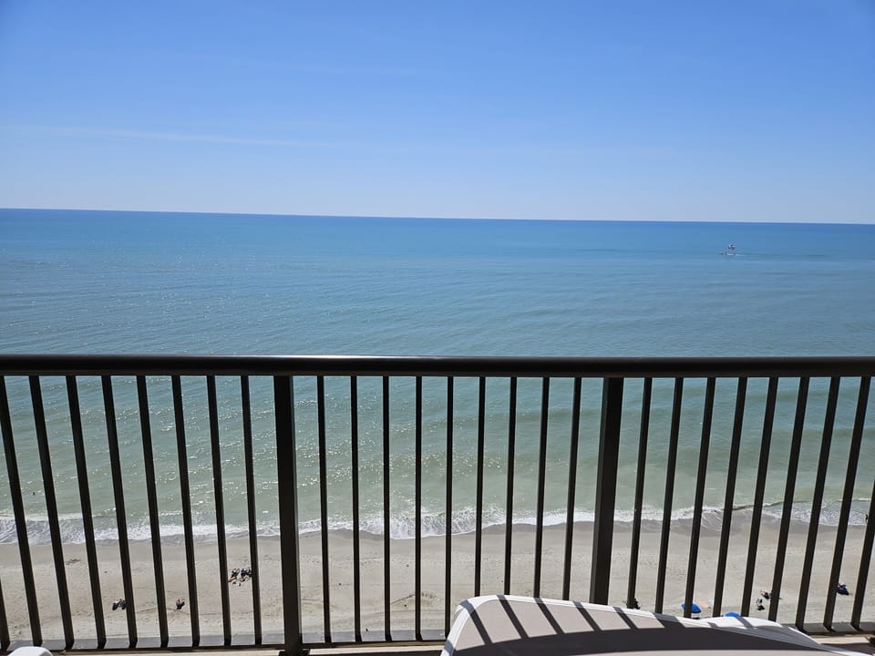 Private Oceanfront Balcony Accessed From Primary Bedroom