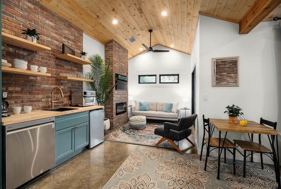 dining + living space.