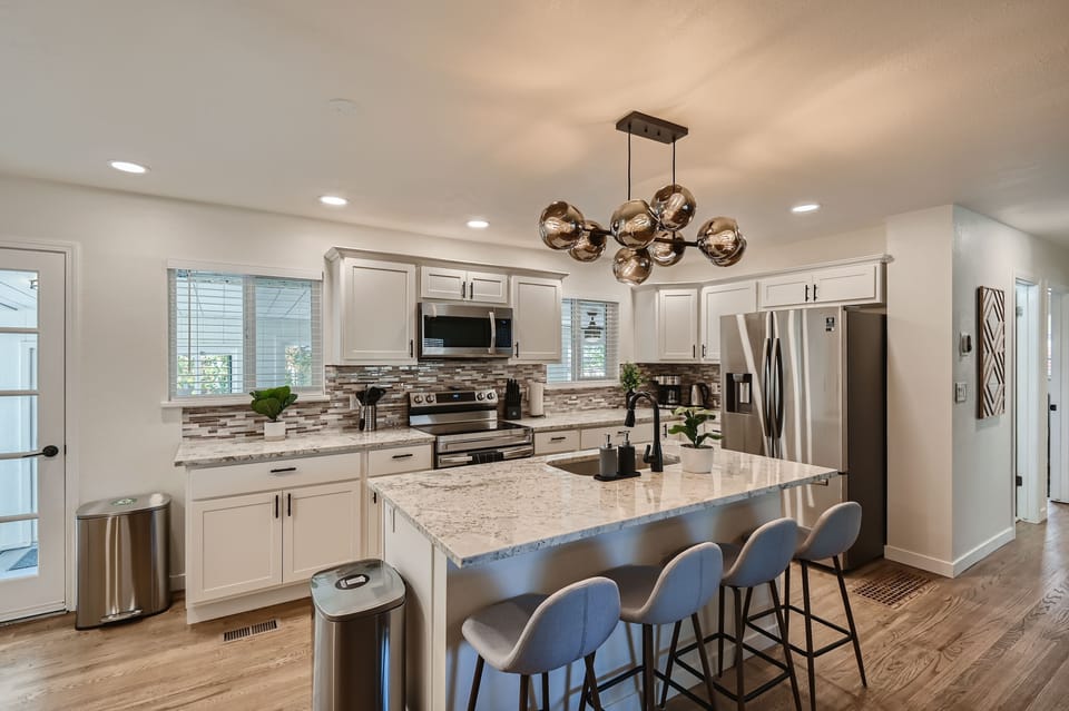 Open kitchen.