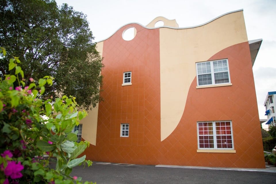 A view of the outside.