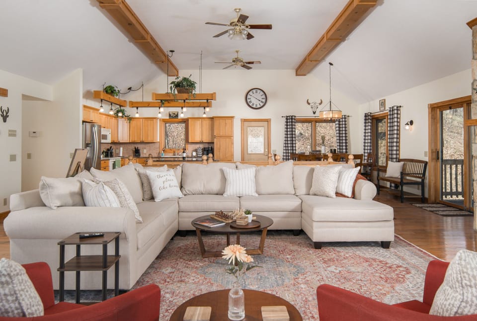 A large open-concept living space
