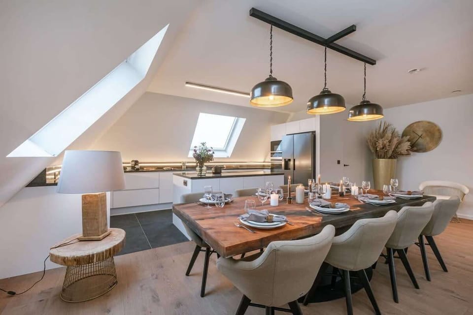 Dining table that can seat up to 8 people