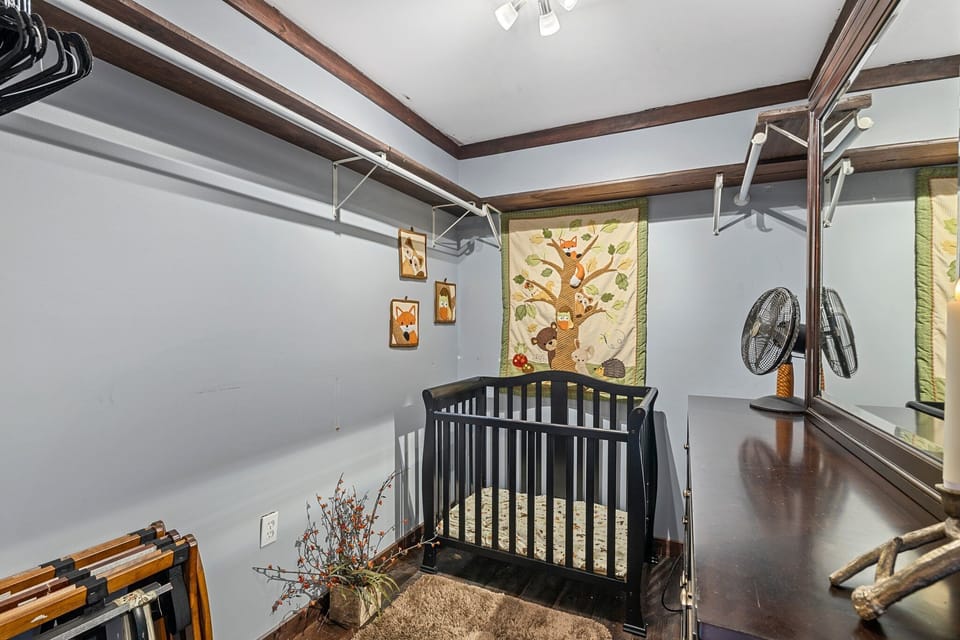 Got a little one? Large, master walk-in closet is also a nursery!