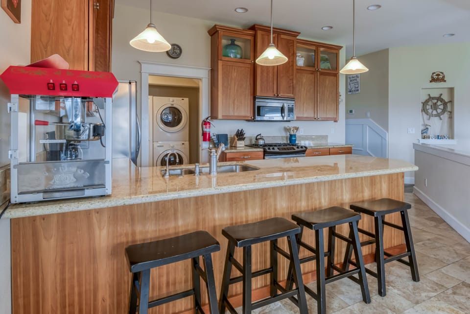 Kitchen with high chairs