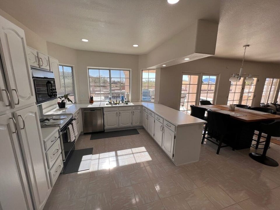 View of kitchen and casual dining area