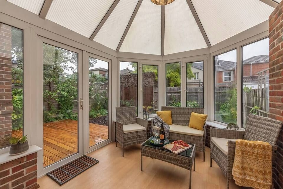 Conservatory relaxation area. 