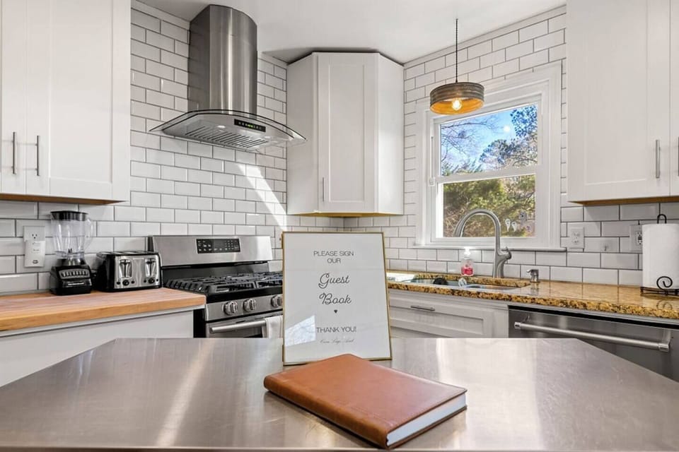 Prep and cook your favorite recipes in the fully equipped kitchen. 