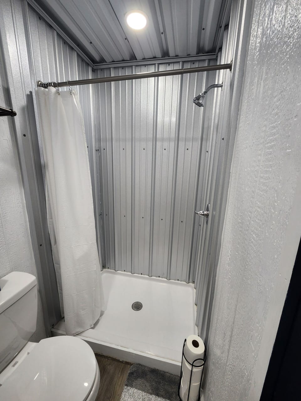 Very roomy shower.