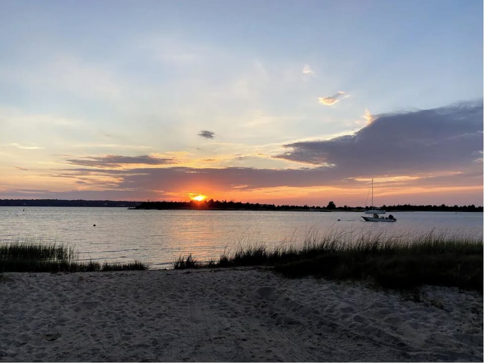 Most beautiful sunsets every night at the end of the street!