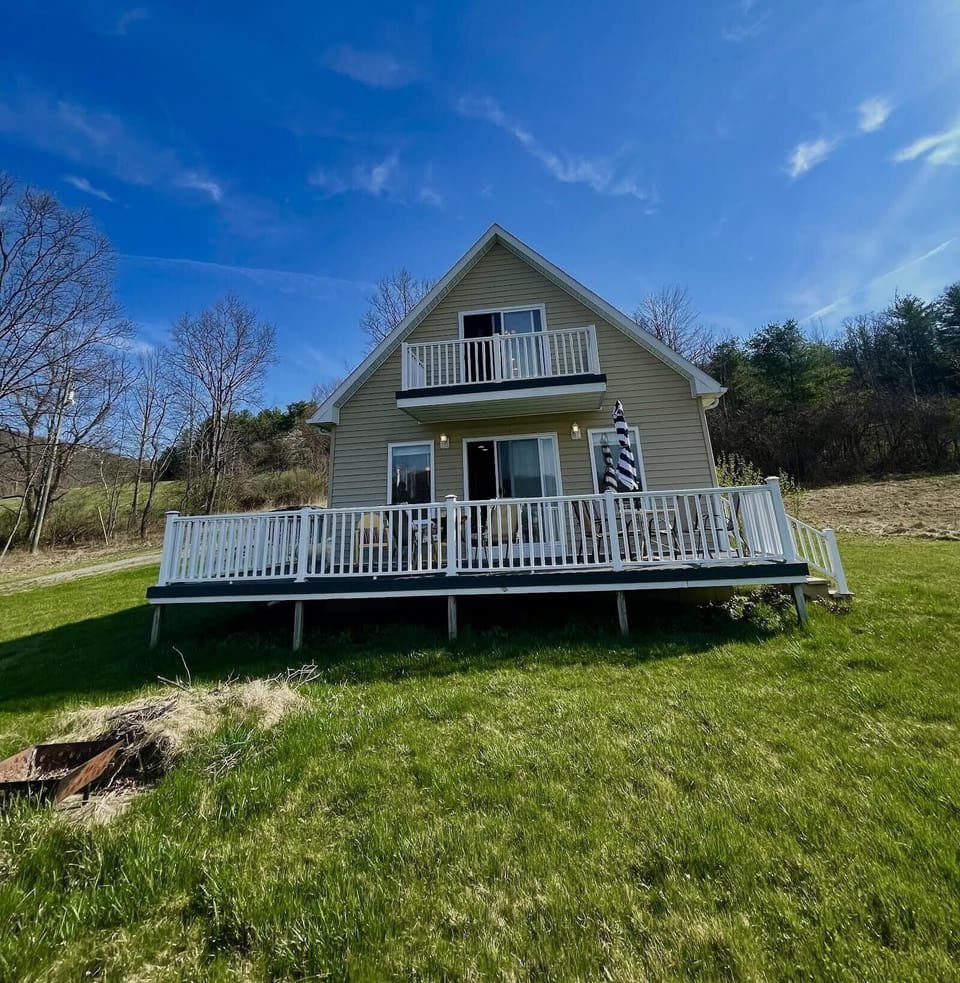 front view of cabin