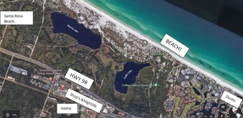 Home is Miramar beach. Directly behind Grand Boulevard Shops