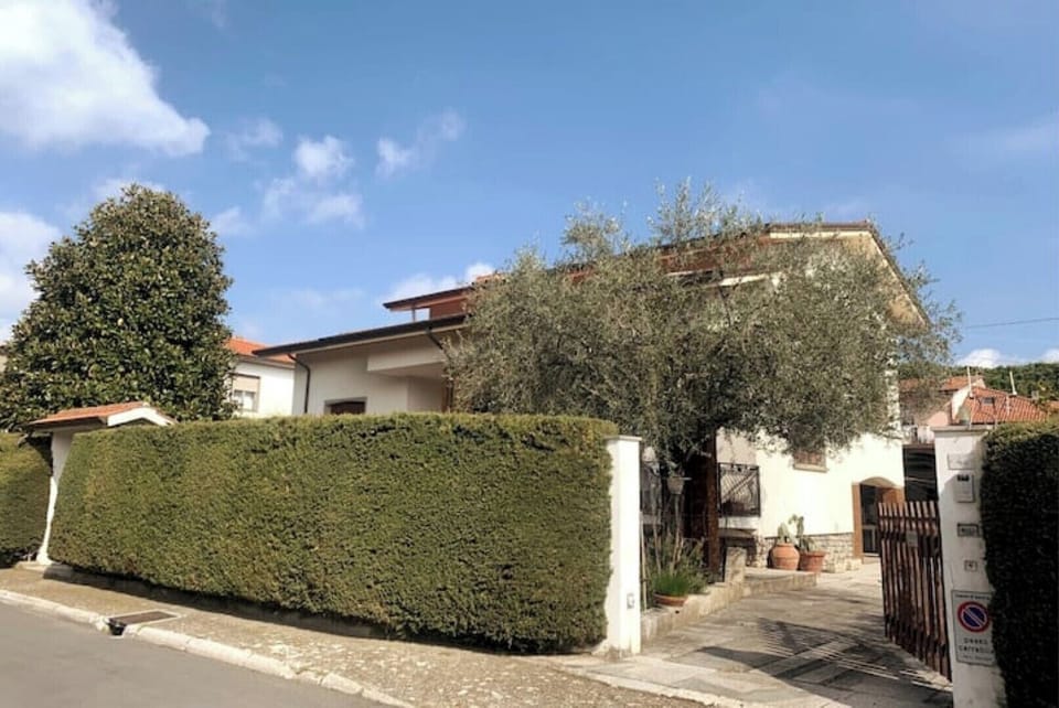 esterni della casa: accesso dal cancello per automobili