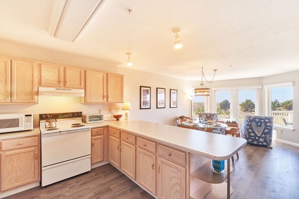 Enjoy the views from the kitchen while prepping your meals.