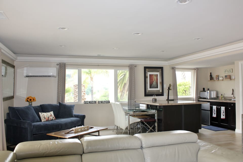 Living room with Queen Sofa Sleeper