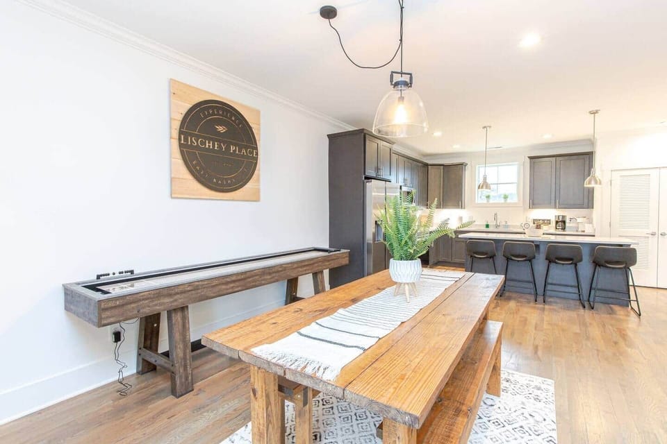 Second Floor: Shuffle Board & Kitchen