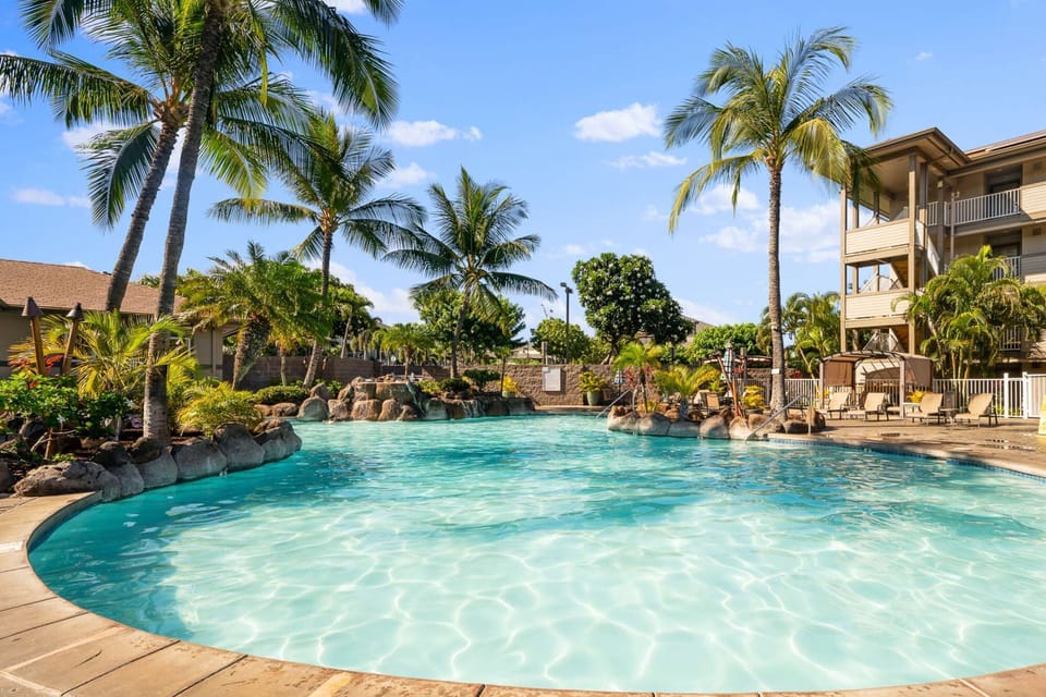 Heated outdoor oasis perfect for relaxing swims, even at night.
