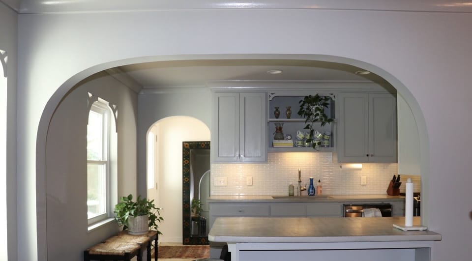 Kitchen view from breakfast nook