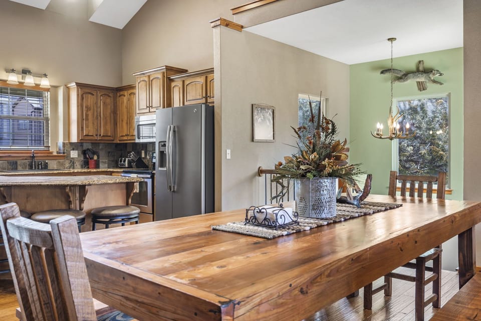 8 ft dining table to seat 8 people! (Main Level)