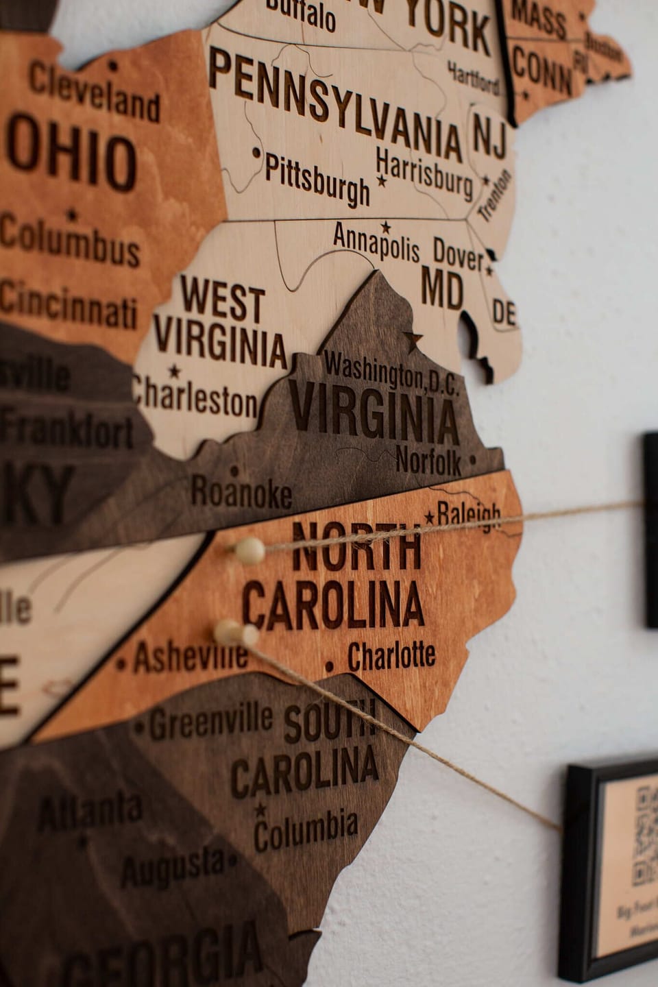 Show us where you are from with our Custom Made Map to pin your location.