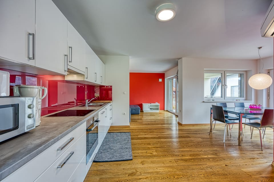 Kitchen and dining area