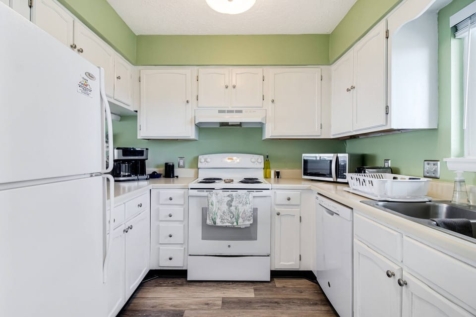 Well stocked kitchen with everything needed to cook your own meals