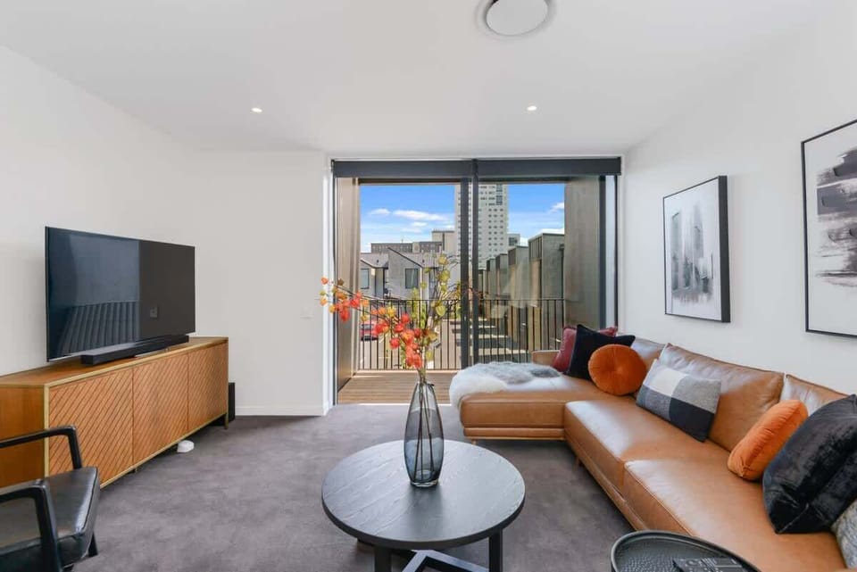 Main living area with private balcony