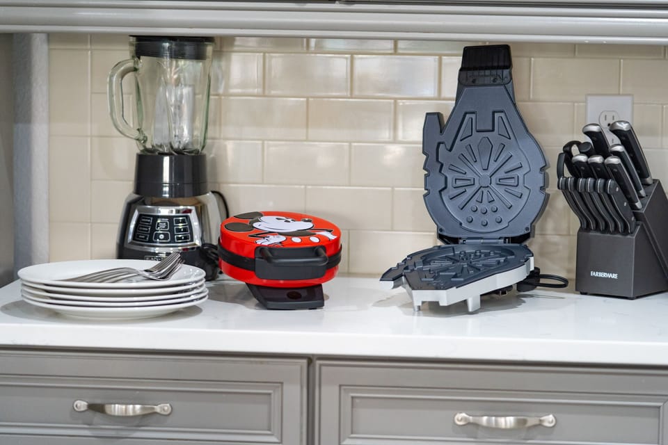 We have waffle makers, a blender, toaster, rice cooker, crockpot & SO MUCH MORE!