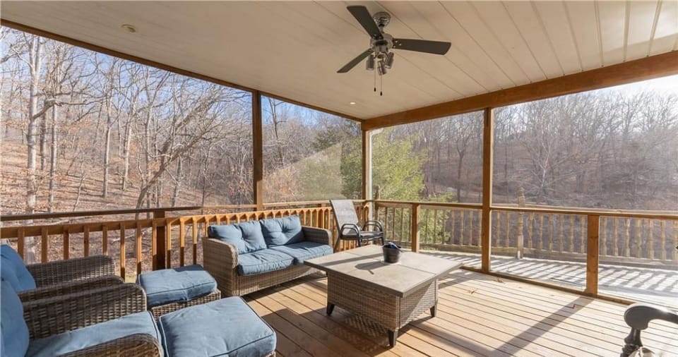 Screened in porch fall