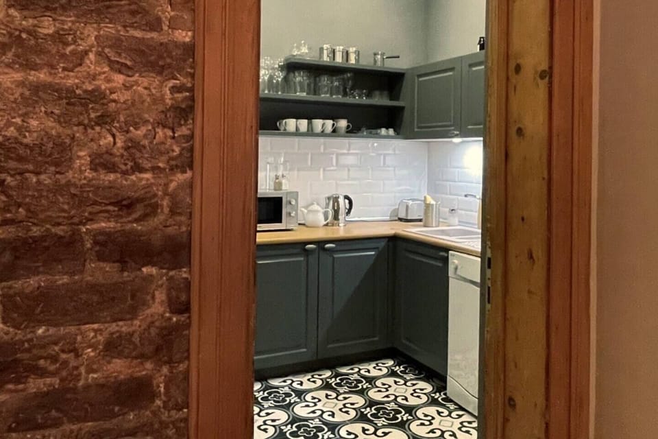 The kitchen is a good size and is well-stocked with everything you'll need.