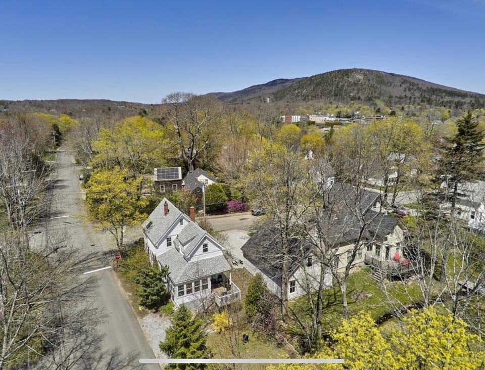 Arial view - Mount Battie in the background