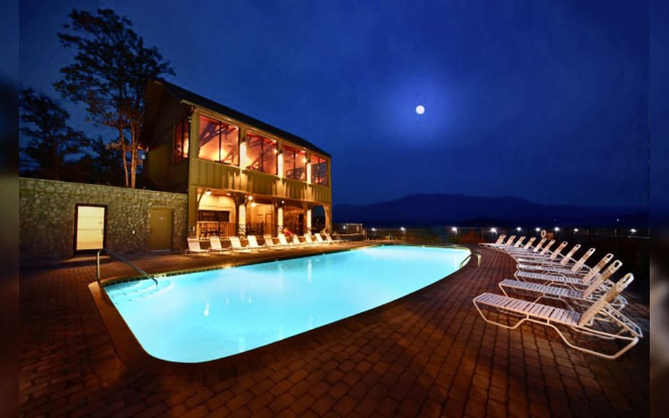 Pool, cantina, and fitness center surrounded by long range, panoramic views. 
