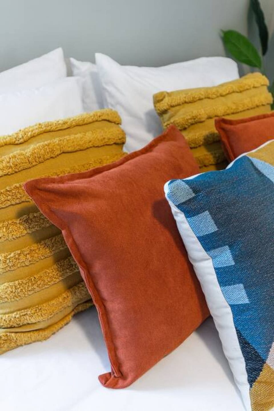 Splashes of color make each room cheery!