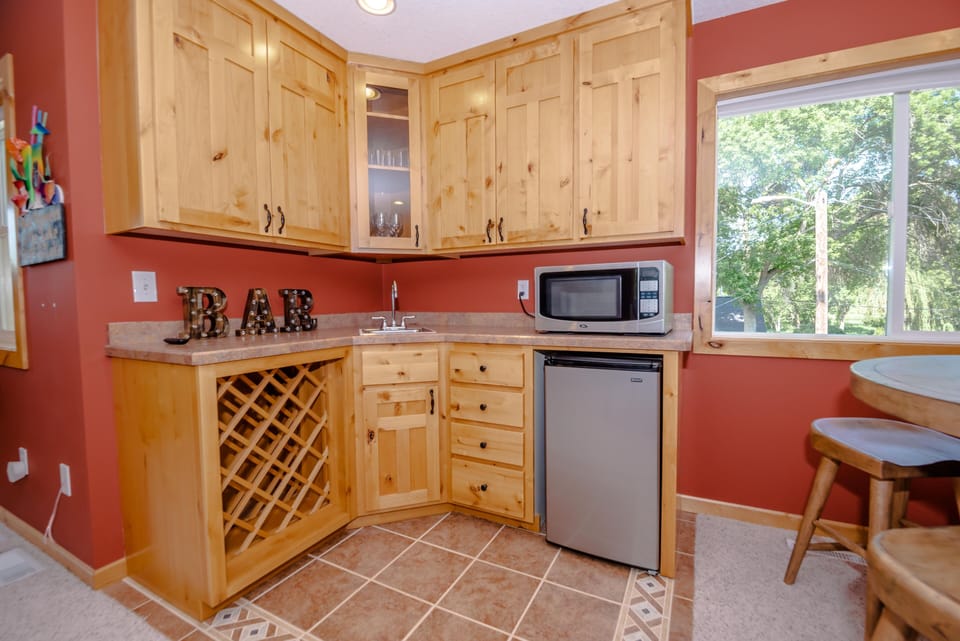 Upstairs wet bar