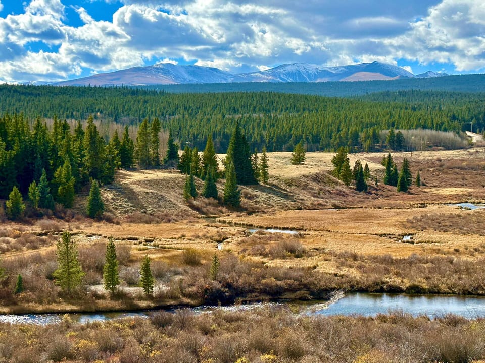 South Platte River welcomes you as you turn off of Rt 9 and head up the hill to Cloud 11 Cabin