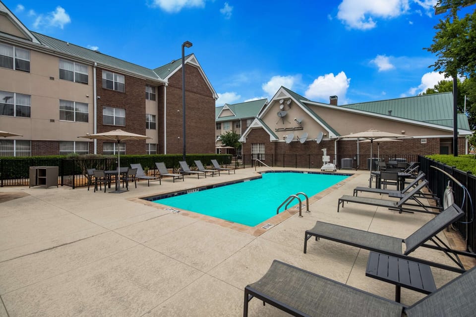Stretch out on loungers and soak up blue-sky relaxation.