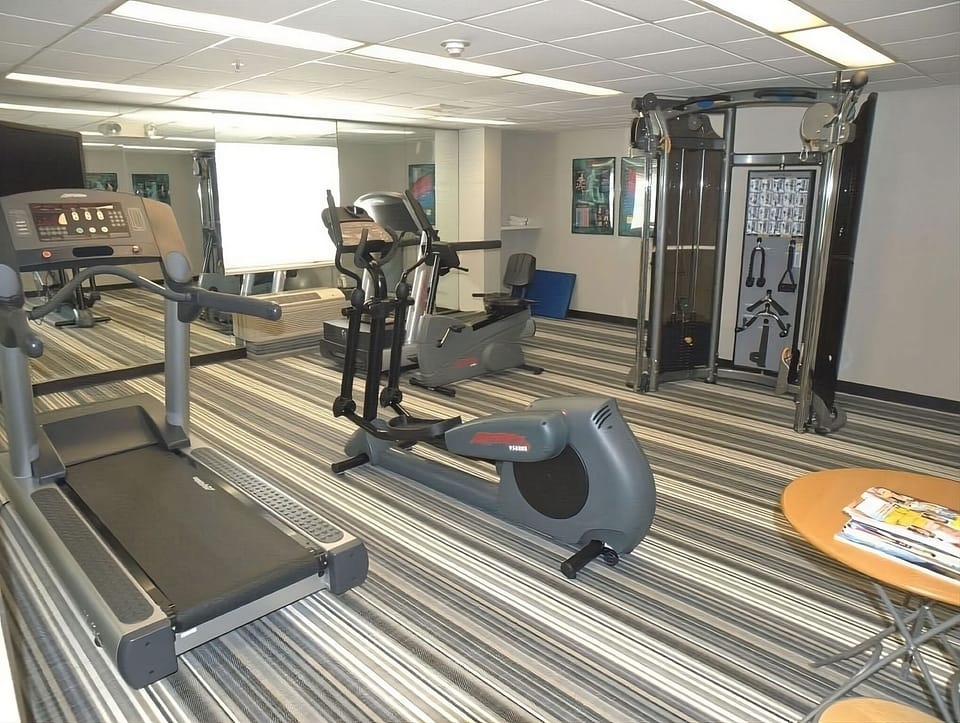 Energize your morning with cardio and strength equipment on-site.