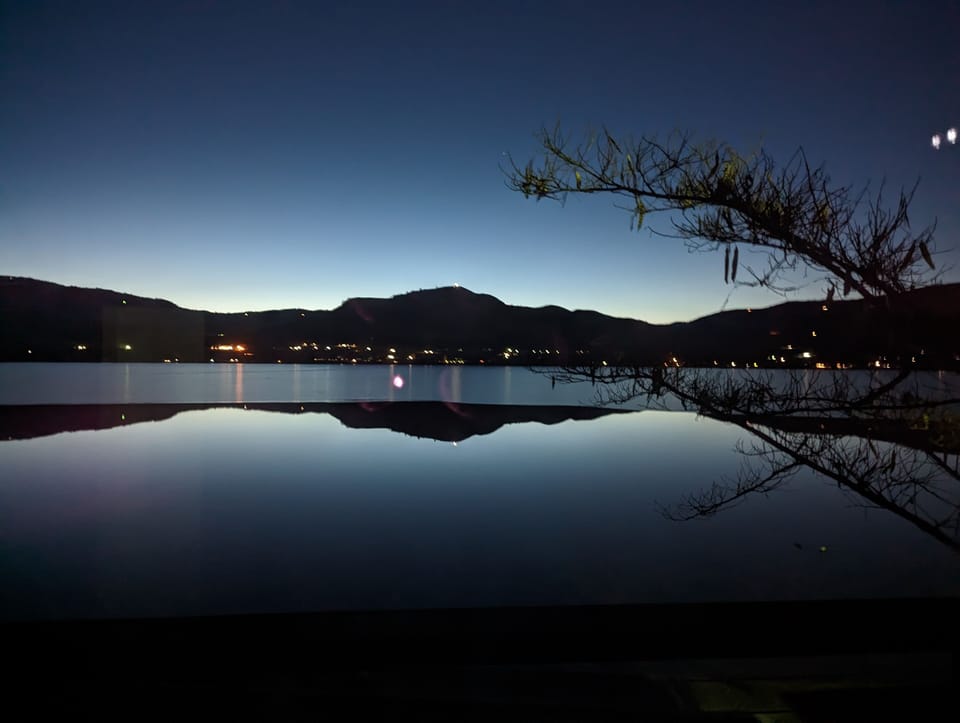 Lake view from master bedroom.