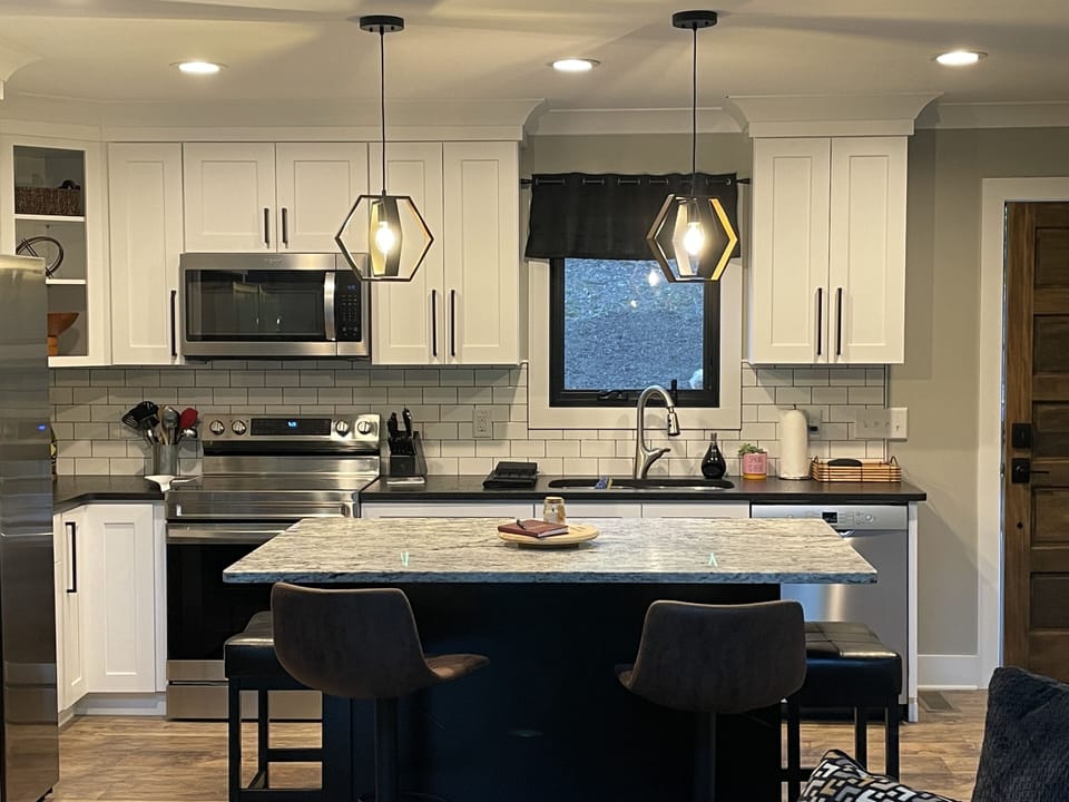 Fully stocked kitchen 