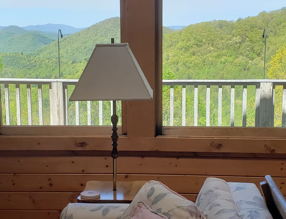 The views can be enjoyed from the living, kitchen and dining areas.