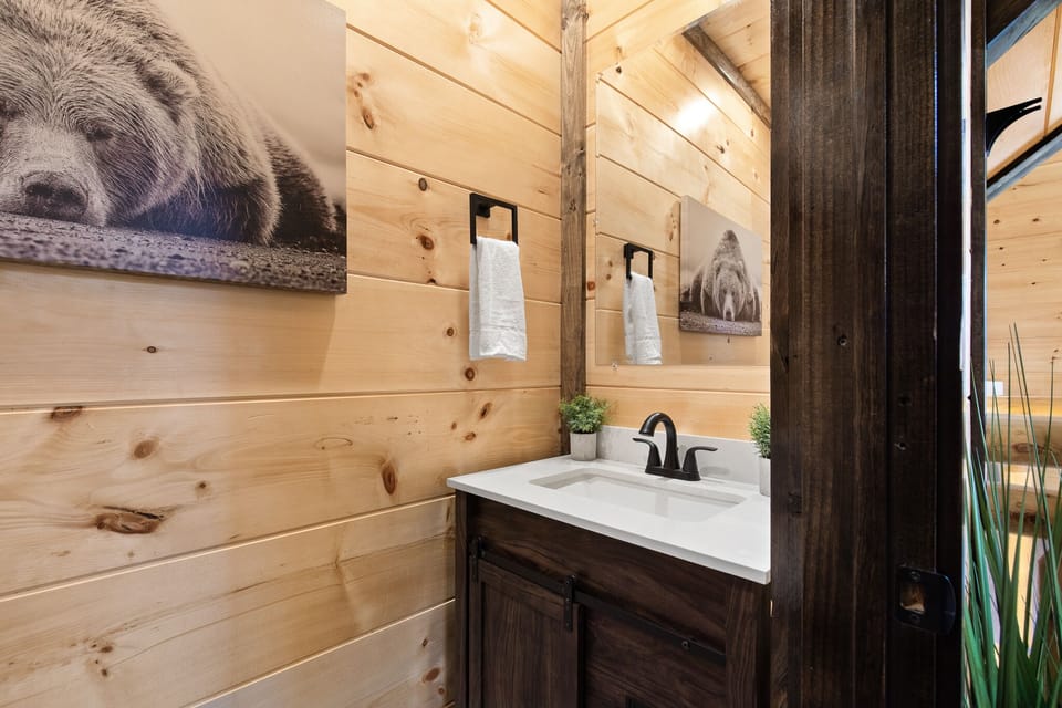 -Half Bathroom right next to kitchen
